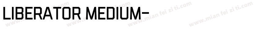 Liberator Medium字体转换